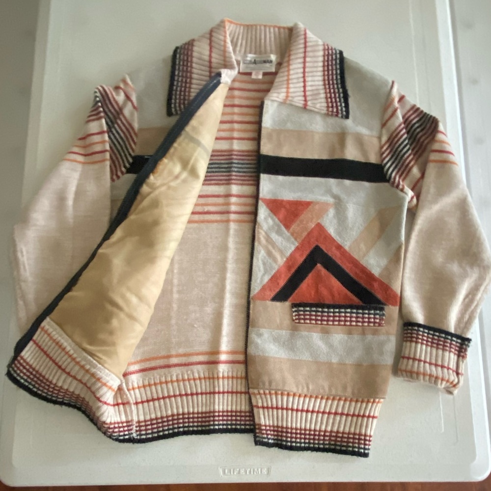 Patterned Zip Up Jacket - image 2